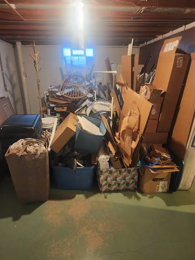 Roll-off dumpster container at job site for 15 Yard Dumpster Rental in Tisbury